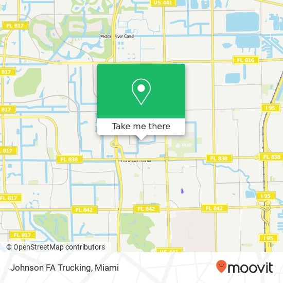 Mapa de Johnson FA Trucking
