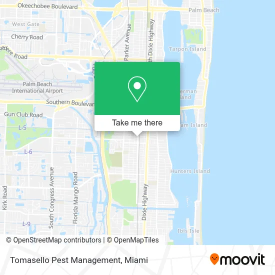Tomasello Pest Management map