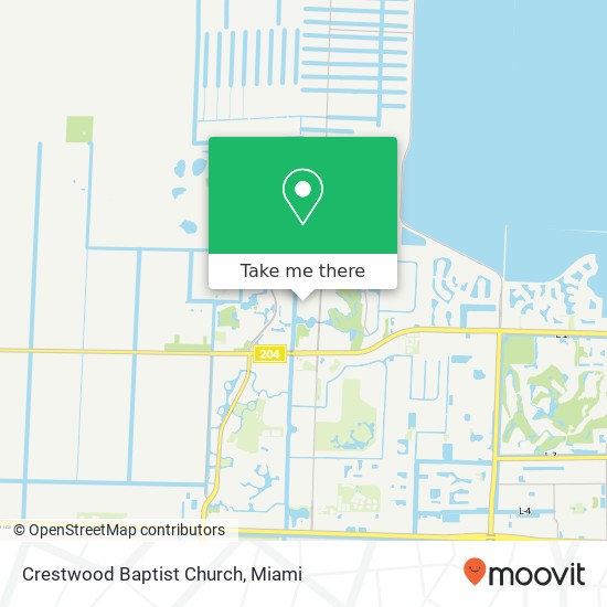 Crestwood Baptist Church map