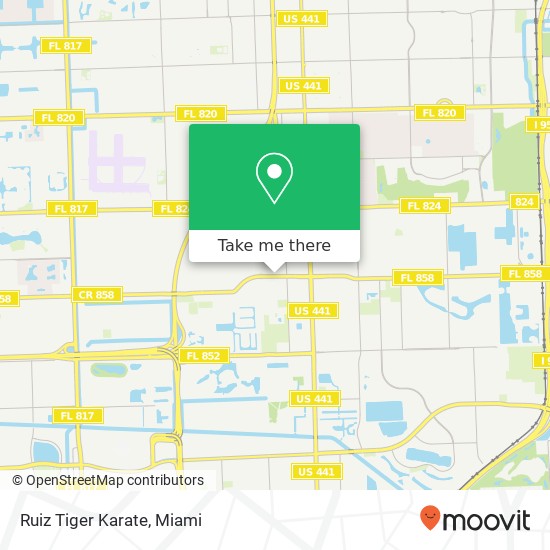 Ruiz Tiger Karate map