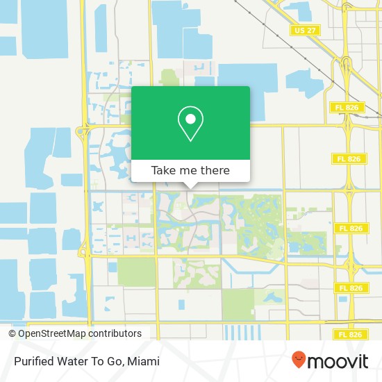 Purified Water To Go map
