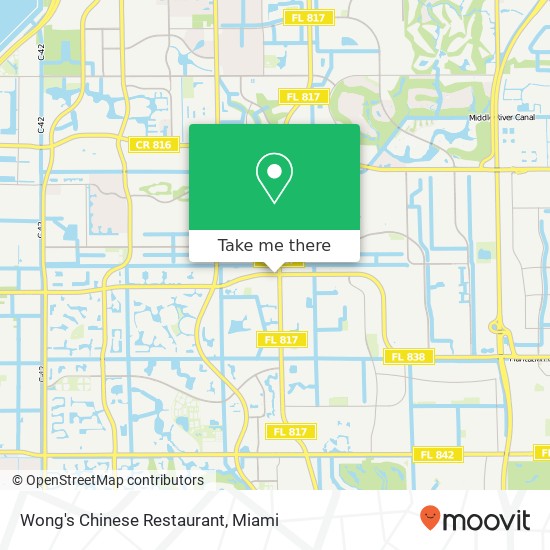 Wong's Chinese Restaurant map