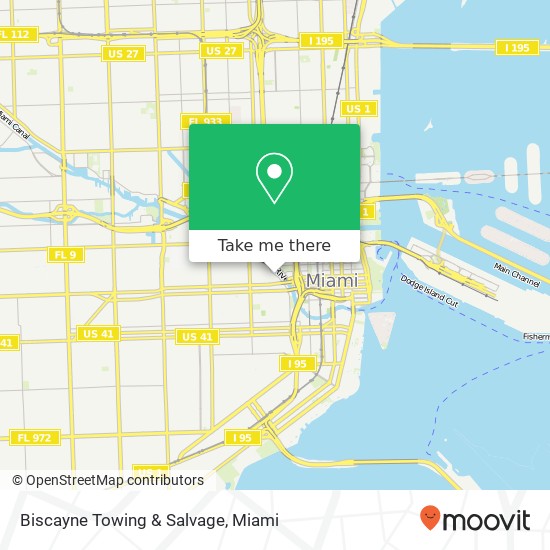 Biscayne Towing & Salvage map