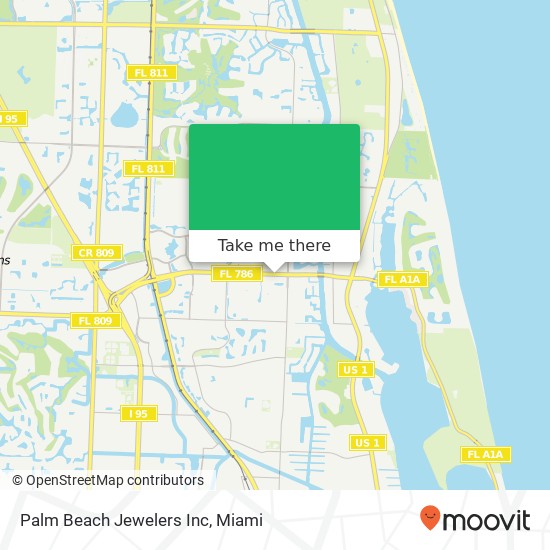 Mapa de Palm Beach Jewelers Inc