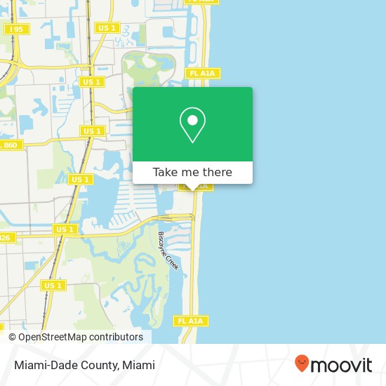 Miami-Dade County map