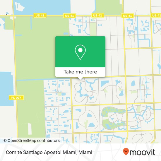 Mapa de Comite Santiago Apostol Miami