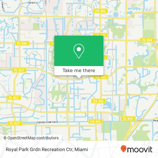 Royal Park Grdn Recreation Ctr map