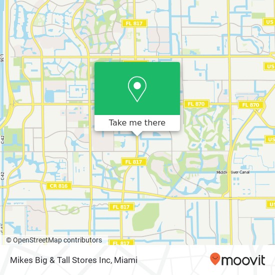 Mikes Big & Tall Stores Inc map