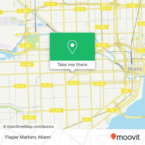 Flagler Markets map