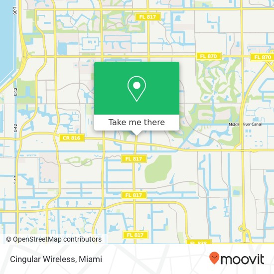 Cingular Wireless map