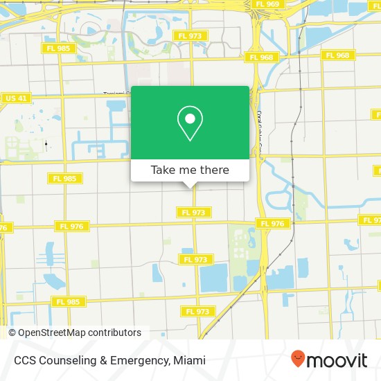 Mapa de CCS Counseling & Emergency