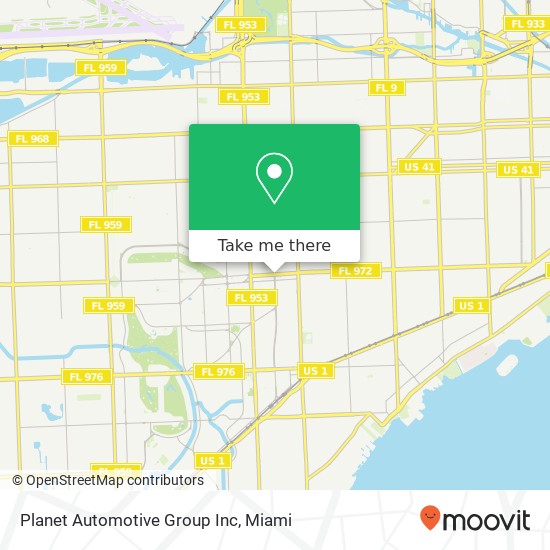 Planet Automotive Group Inc map