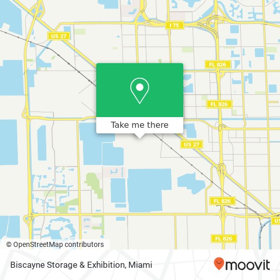 Mapa de Biscayne Storage & Exhibition