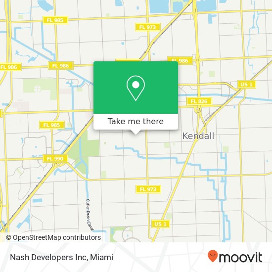 Mapa de Nash Developers Inc