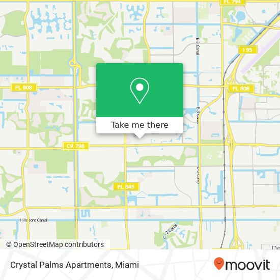 Mapa de Crystal Palms Apartments