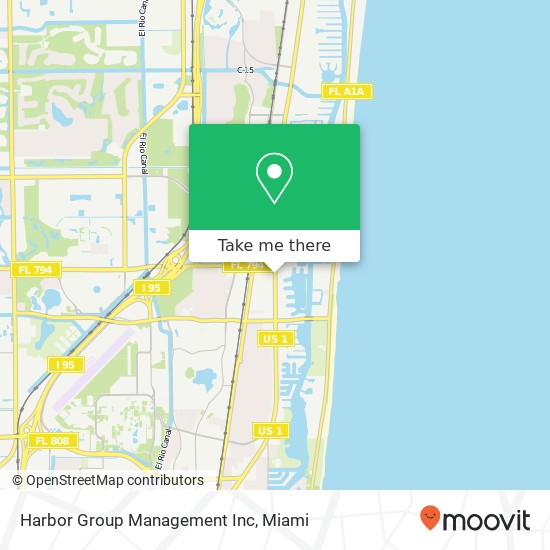 Harbor Group Management Inc map