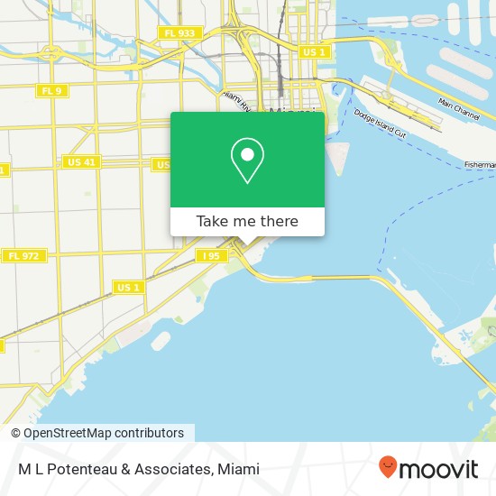 M L Potenteau & Associates map