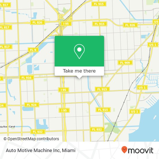 Auto Motive Machine Inc map