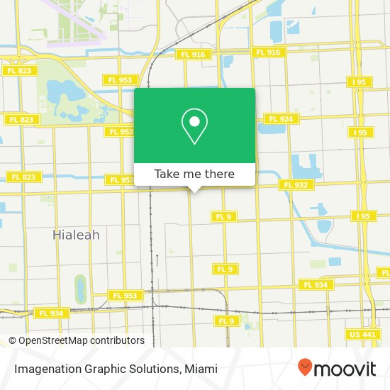 Imagenation Graphic Solutions map
