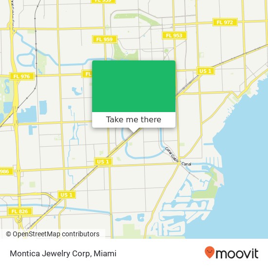 Montica Jewelry Corp map