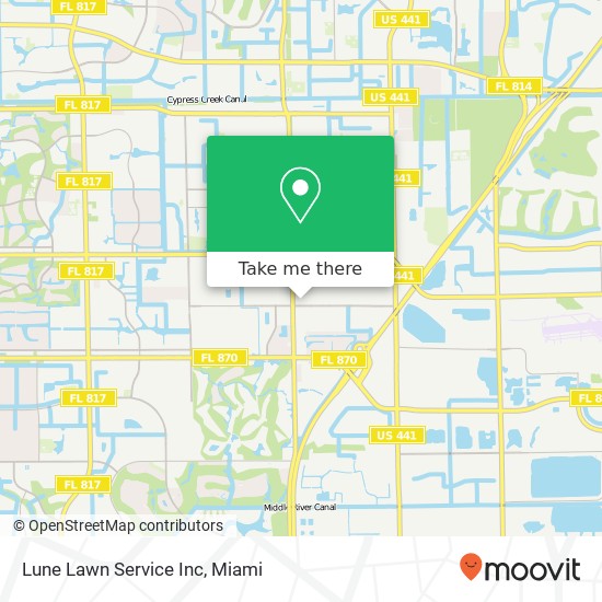 Lune Lawn Service Inc map