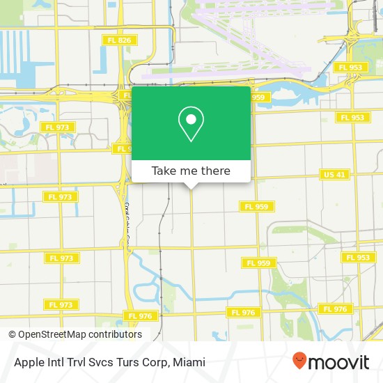 Mapa de Apple Intl Trvl Svcs Turs Corp