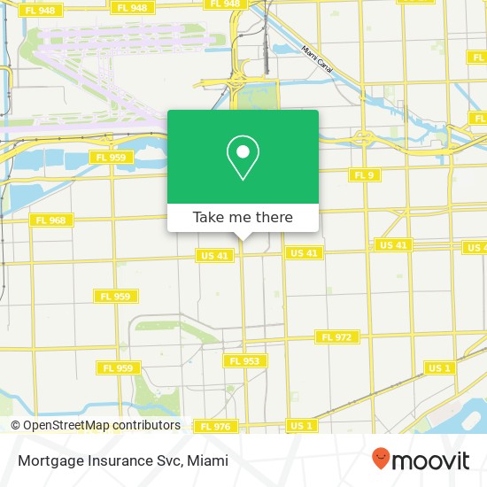 Mapa de Mortgage Insurance Svc
