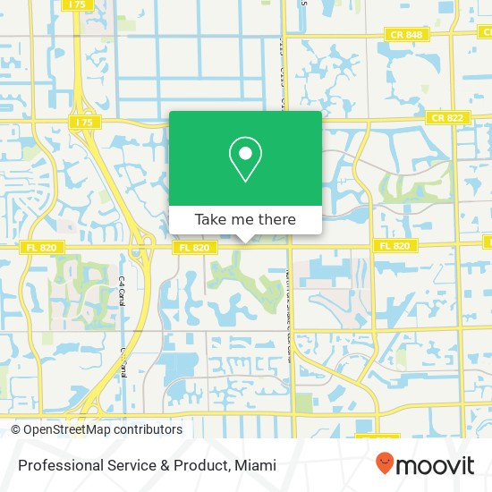 Professional Service & Product map