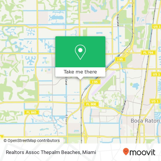 Realtors Assoc Thepalm Beaches map