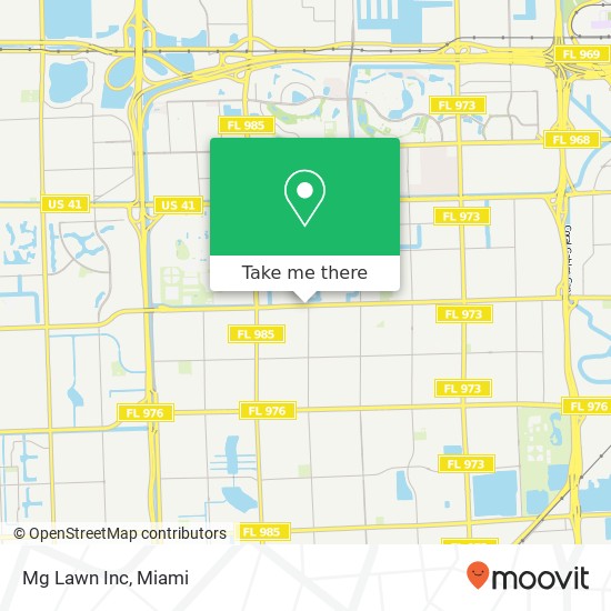 Mapa de Mg Lawn Inc