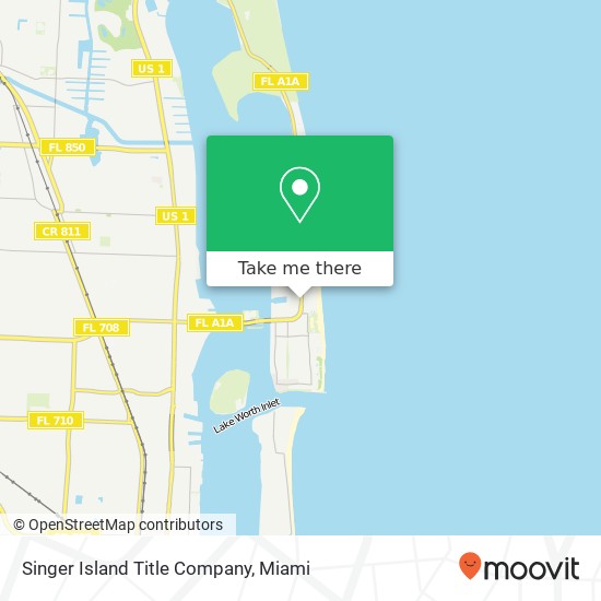 Mapa de Singer Island Title Company