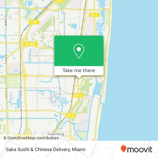 Mapa de Sake Sushi & Chinese Delivery