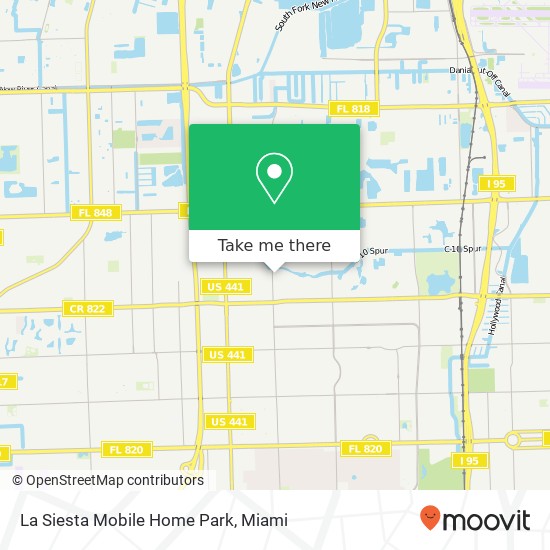 Mapa de La Siesta Mobile Home Park
