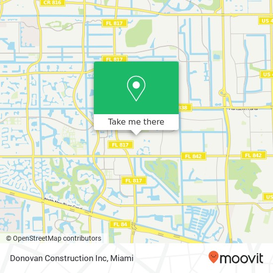 Donovan Construction Inc map