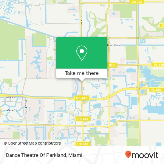 Mapa de Dance Theatre Of Parkland