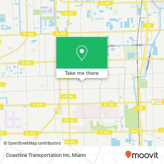 Coastline Transportation Inc map