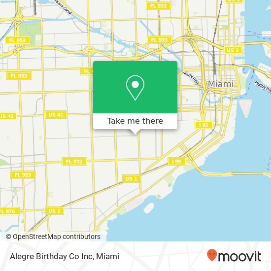 Alegre Birthday Co Inc map