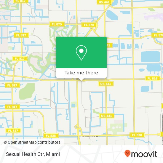 Sexual Health Ctr map