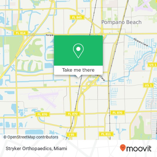 Stryker Orthopaedics map