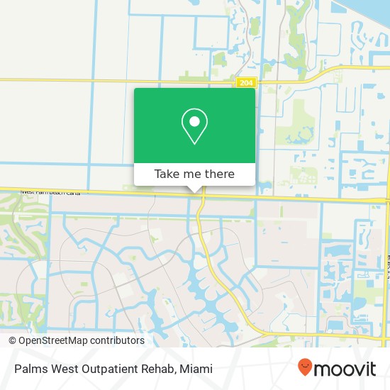 Palms West Outpatient Rehab map