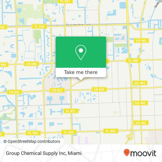 Mapa de Group Chemical Supply Inc