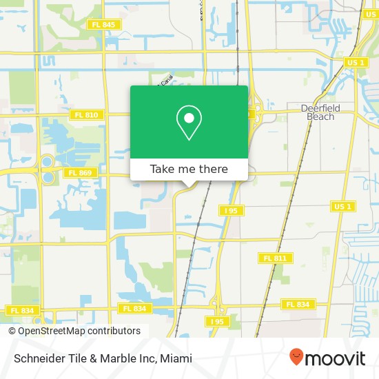 Mapa de Schneider Tile & Marble Inc