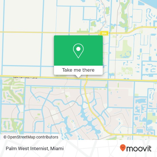 Mapa de Palm West Internist