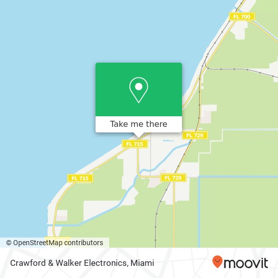 Mapa de Crawford & Walker Electronics