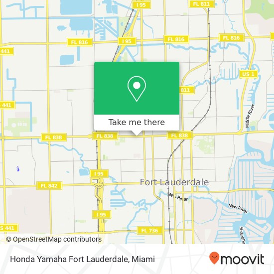 Mapa de Honda Yamaha Fort Lauderdale