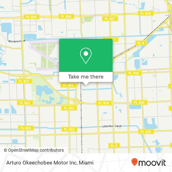 Arturo Okeechobee Motor Inc map