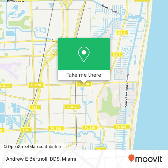 Andrew E Bertnolli DDS map