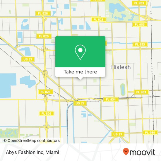 Abys Fashion Inc map