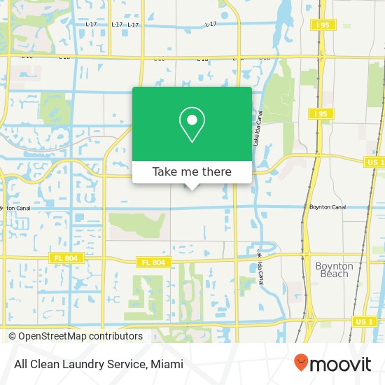 Mapa de All Clean Laundry Service