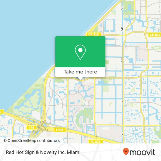 Red Hot Sign & Novelty Inc map